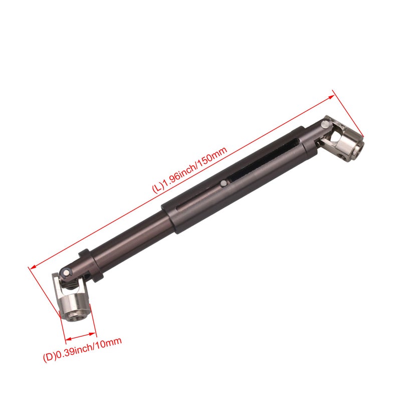 Mxfans 2PCS Titanium Al. Upgrade DriveShaft Replacement for AXIAL SCX10 Electric 4WD RC1:10 Off-Road Model Car - Image 4